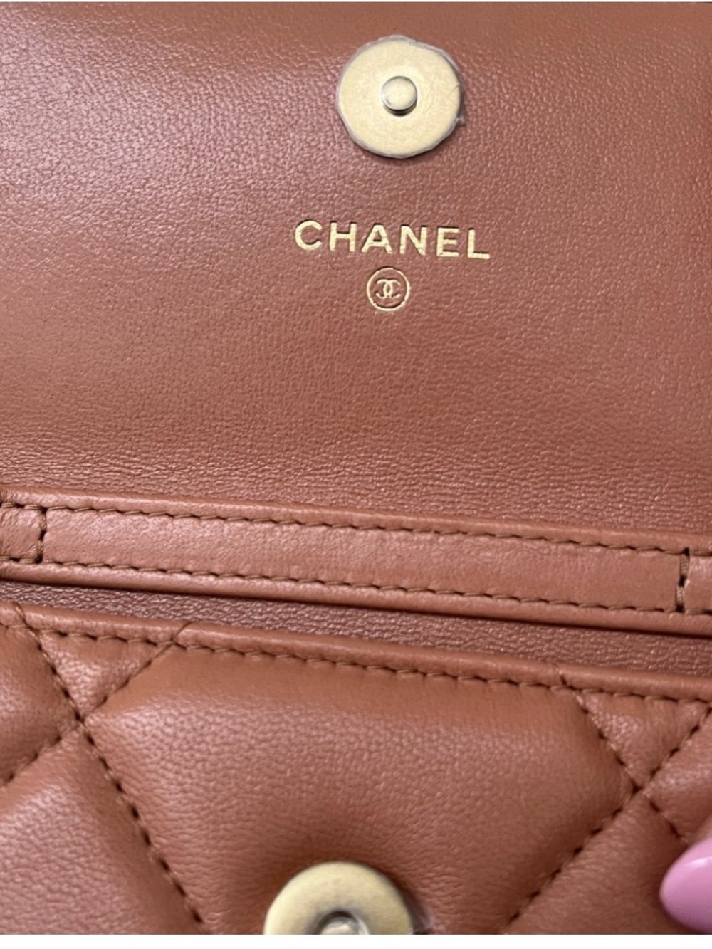 CHANEL Mini Quilted Lambskin Belt Bag in Tan with Gold Hardware - Picture 4 of 8